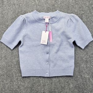 Paris Hilton Light Blue Cardigan Sweater